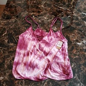 AE | Soft & Sexy Strappy Tie-Dye Faux Wrap Tank